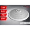 PLAFON 2xE27 Z CZUJNIKIEM RUCHU PIR SZKLANY KLOSZ IGLO Ø300MM-113037