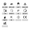 PLAFON LED JARIN 12W 4000K IP65 IK09 DIODY SAMSUNG Ø280MM-113146