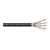 Przewód FTP5e drut Cu + żel 305m czarny MAXCABLE HQ