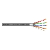 Przewód FTP5e drut Cu 305m szary MAXCABLE