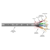 Przewód FTP6 drut Cu 305m szary MAXCABLE-113659