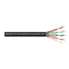 Przewód UTP5e drut CCA UV 305m czarny MAXCABLE