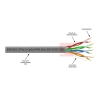Przewód UTP5e drut Cu LSOH ISO/IEC 305m szary MAXCABLE-113767