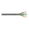Przewód UTP6 drut CCA 305m szary MAXCABLE