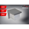 OPRAWA LAMPA ELEWACYJNA KINKIET ARIANA 1xE27 IP54 SZARA-113921