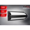 LAMPA ELEWACYJNA OPRAWA ŚCIENNA HARDIN E27 IP54 CZARNA-113945