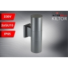 LAMPA ELEWACYJNA DWUKIERUNKOWA KILTOR 2xGU10 IP65 SZARA-113968