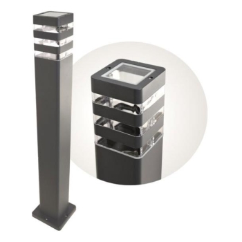 LAMPA OGRODOWA STOJĄCA SŁUPEK SANTA 1xE27 80CM IP54 ANTRACYT-113013