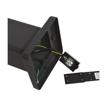 LAMPA OGRODOWA STOJĄCA SŁUPEK SANTA 1xE27 80CM IP54 CZARNY-113022