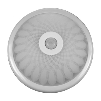 PLAFON 2xE27 Z CZUJNIKIEM RUCHU PIR SZKLANY KLOSZ FROSTED Ø300MM-113027