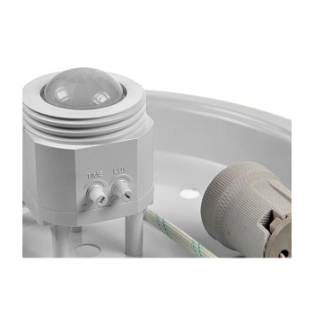 PLAFON 2xE27 Z CZUJNIKIEM RUCHU PIR SZKLANY KLOSZ FROSTED Ø300MM-113029