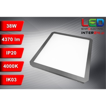 Plafon led Rava 38W 4000K IP20 IK03 410x410mm-113329