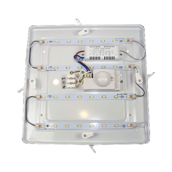 Plafon led Tiler 30W 3000K IP20 375x375mm z mikrofalowym czujnikiem ruchu-113392