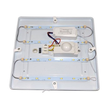 Plafon led Tiler 12W 4500K IP20 272x272mm z mikrofalowym czujnikiem ruchu z pilotem-113438