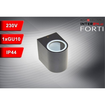 OPRAWA ELEWACYJNA LAMPA FORTI 1xGU10 IP44 ANTRACYT RAL7016-113928