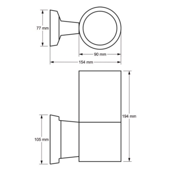 LAMPA ELEWACYJNA JEDNOKIERUNKOWA KILTOR 1xGU10 IP65 CZARNA-113954