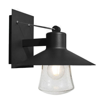 OPRAWA ELEWACYJNA LAMPA LEILA E27 IP44 CZARNA