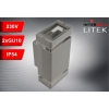 OPRAWA ELEWACYJNA LAMPA LITEK 2xGU10 IP54 DWUKIERUNKOWA SZARA-114005