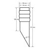 OPRAWA ELEWACYJNA LAMPA LULA 1xE27 IP44 STAL NIERDZEWNA-114007