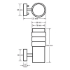 OPRAWA ELEWACYJNA LAMPA KINKIET LULA 1xE27 IP44 STAL NIERDZEWNA-114011
