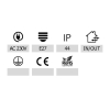 Oprawa elewacyjna lampa Zoe E27 IP44 antracyt RAL7016-114129
