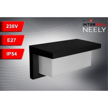 OPRAWA ELEWACYJNA LAMPA NEELY E27 IP54 CZARNA-114038