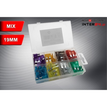 BEZPIECZNIK NOŻOWY 19MM MIX 100 SZTUK-114153