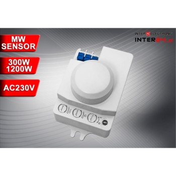 CZUJNIK RUCHU MIKROFALOWY MONTAŻOWY 230V-114166