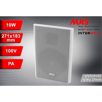 GŁOŚNIK NAŚCIENNY PA MRS-5 10W PŁASKI 37MM 100V-115211