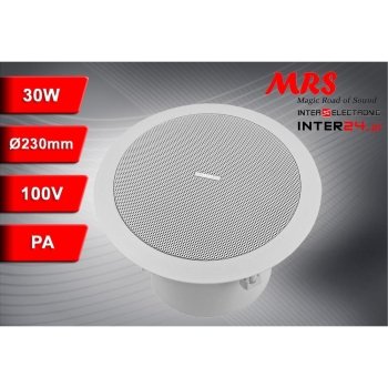 GŁOŚNIK SUFITOWY PA MRS-601THS 30W 23CM 2-DROŻNY-115218