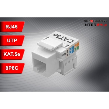 GNIAZDO RJ45 UTP KAT5E KEYSTONE NIEEKRANOWANE-115234