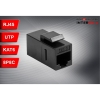 ŁĄCZNIK RJ45 UTP6 DO MONTAŻU W PANELACH CZARNY-116262