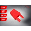 ODGIĘTKA PRZEWODU WTYKU RJ45 CZERWONA-116268