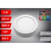 PANEL LED NATYNKOWY GERRIT 6W 3000K Ø110x28MM 230V BIAŁY-116302