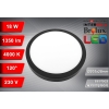 PANEL LED NATYNKOWY GERRIT 18W 4000K Ø205x28MM CZARNY-116311