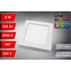 PANEL LED NATYNKOWY GERRY 6W 4000K 105x105x28MM 230V BIAŁY-116317