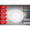PANEL LED PODTYNKOWY GERD 6W 3000K Ø119x20MM 230V BIAŁY-116332
