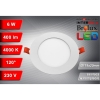 PANEL LED PODTYNKOWY GERD 6W 4000K Ø119x20MM 230V BIAŁY-116334