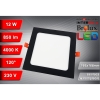 PANEL LED PODTYNKOWY GERE 12W 4000K 166x166x20MM 230V CZARNY-116353