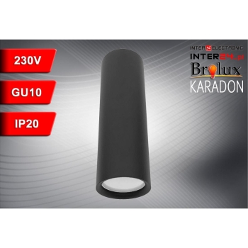 OPRAWA SUFITOWA KARADON GU10 CZARNA 56x170MM-116286