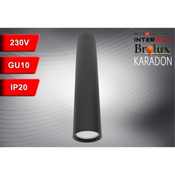 OPRAWA SUFITOWA KARADON GU10 CZARNA 56x290MM-116287