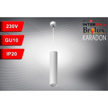 OPRAWA SUFITOWA WISZĄCA KARADON GU10 56x170 BIAŁA-116288