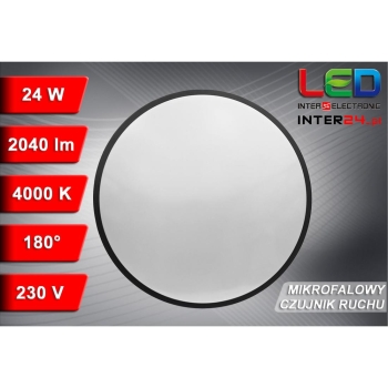 PLAFON LED WILTON 24W 4000K Z CZUJNIKIEM RUCHU-116381
