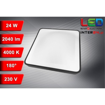 PLAFON LED WILTON 24W 4000K CZARNY-116386