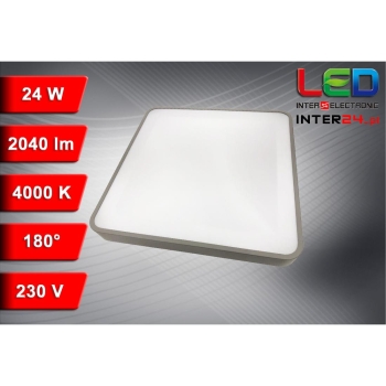 PLAFON LED WILTON 24W 4000K SZARY RAL 7047-116387