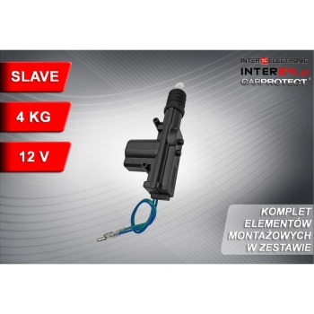 SIŁOWNIK CENTRALNEGO ZAMKA CARPROTECT SLAVE 4 KG 2 PRZEWODY-116401