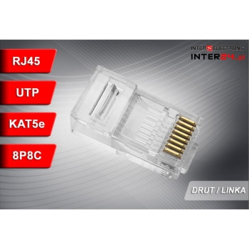 WTYK RJ45 8P8C MODULARNY UTP KAT.5e DRUT / LINKA-116420