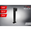 LAMPA OGRODOWA STOJĄCA SŁUPEK REVOR 1xGU10 50CM IP54 CZARNY-117558