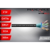 Przewód FTP5e drut CCA + żel 305m czarny MAXCABLE-117568