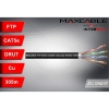 Przewód FTP5e drut Cu + żel 305m czarny MAXCABLE HQ-117571